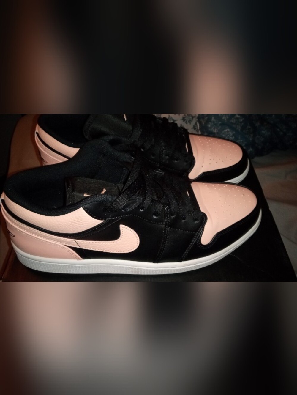 Men Nike Air Jordan 1 Low - Artic Orange White  Sneakers - Picture 7 of 11